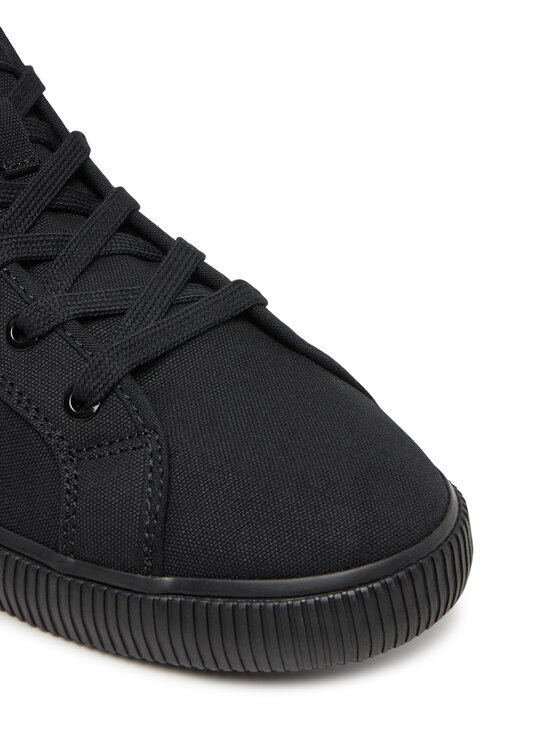 Calvin Klein Jeans Calvin Klein Jeans Laisvalaikio batai Ess Vulc Mid Mg Canvas YM0YM01210 Juoda