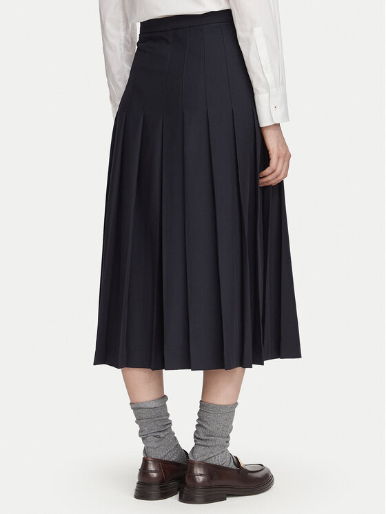Barbour Barbour Спідниця в складку Delilah LSK0174NY99 Cиній Relaxed Fit