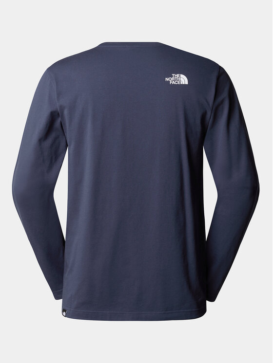The North Face The North Face Majica z dolgimi rokavi Simple Dome NF0A87QN Mornarsko modra Regular Fit