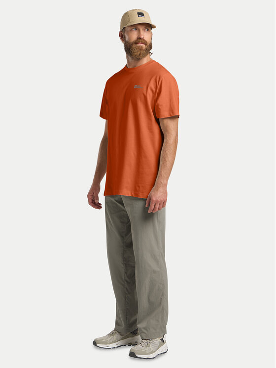 Jack Wolfskin Jack Wolfskin Tričko Essential 1808382 Oranžová Regular Fit