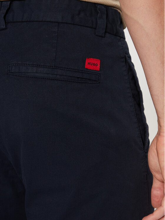 HUGO HUGO Chinosy 50530886 Granatowy Slim Fit