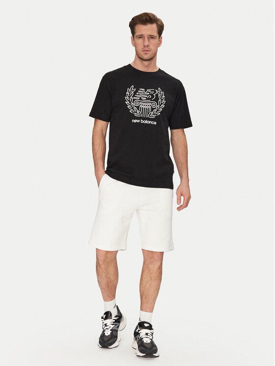 New Balance New Balance Marškinėliai MT51974 Juoda Relaxed Fit