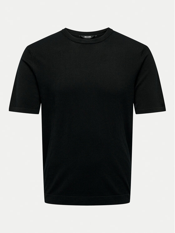 Only & Sons Only & Sons T-Shirt Wyler 22022928 Czarny Regular Fit