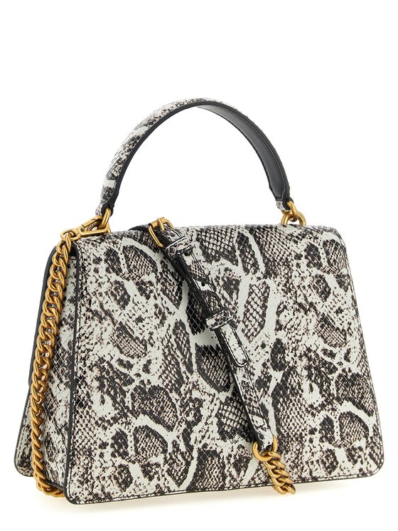 PINKO PINKO Torebka Gray Calfskin Hand Szary