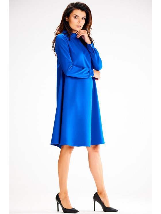 Awama Awama Vestito da giorno A599 Blu Basic Fit