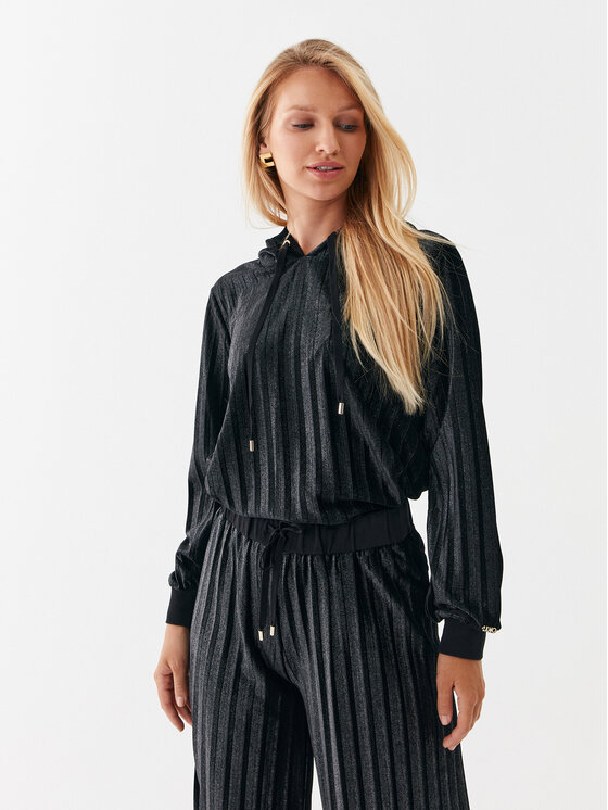 Liu Jo Sport Liu Jo Sport Mikina TF3183 J4529 Černá Relaxed Fit