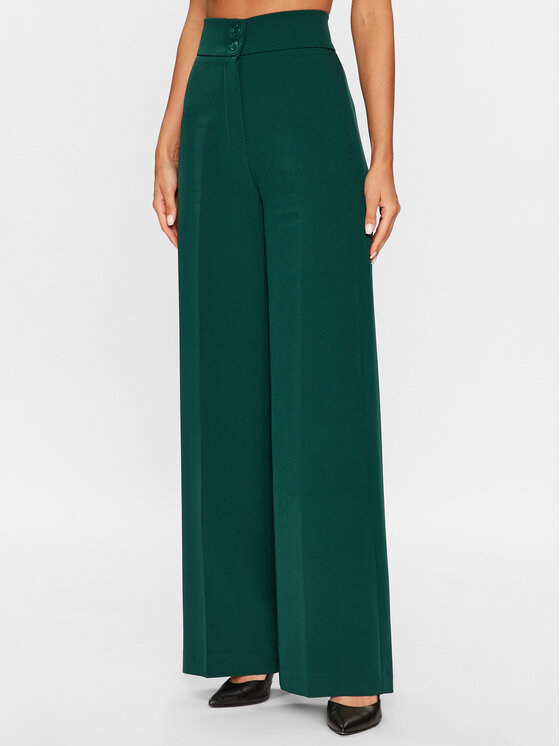 Maryley Pantaloni din material 23IB680/41BO Verde Regular Fit