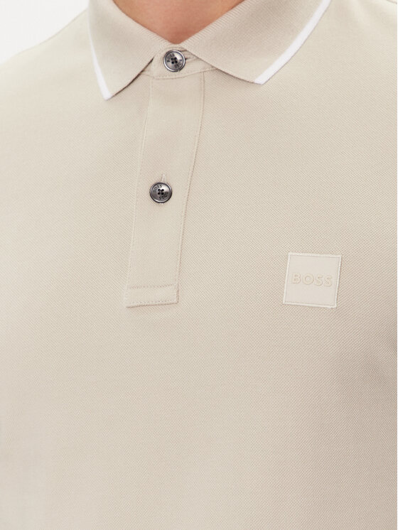 BOSS Boss Polo majica Passertip 50507699 Bež Slim Fit