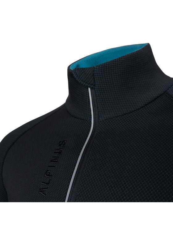 Alpinus Alpinus Bluza Tirol 1/3 zipper Szary Regular Fit