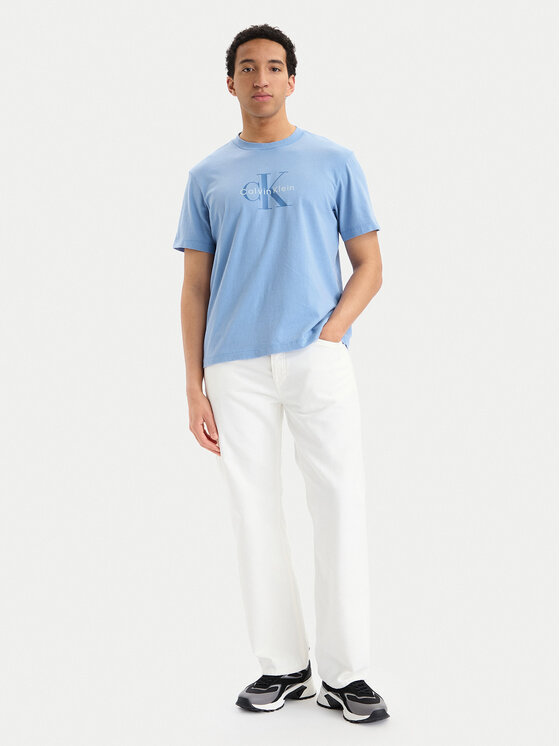 Calvin Klein Jeans Calvin Klein Jeans Marškinėliai SS 20S LV04RG832G Šviesiai mėlyna Regular Fit