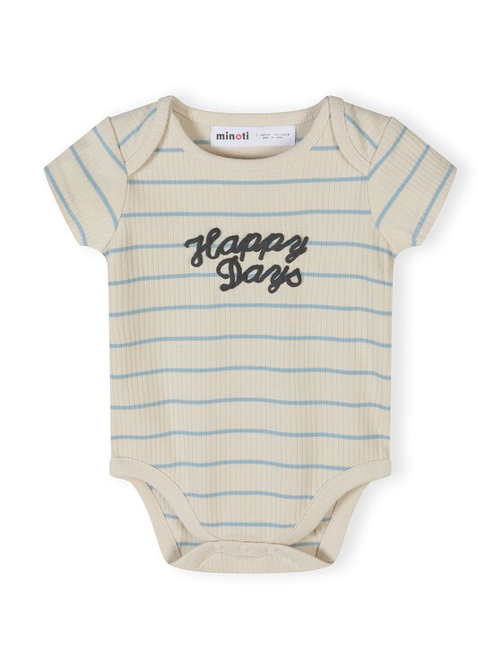 minoti minoti Body 28BABYRIB28 Niebieski Regular Fit