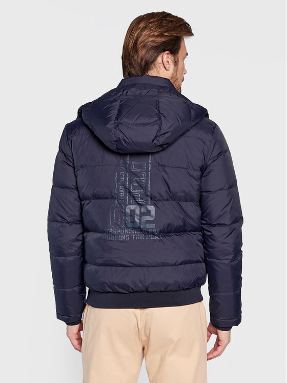 La Martina La Martina Пухено яке UMO602 PA003 Тъмносин Regular Fit