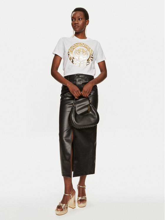 Just Cavalli Just Cavalli T-Shirt 76PAHG12 Biały Regular Fit