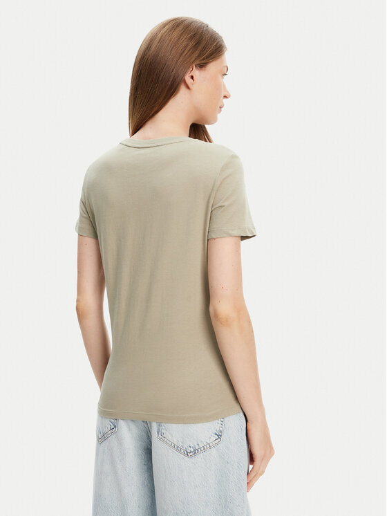 Guess Guess Tričko W1YI1B I3Z14 Zelená Regular Fit