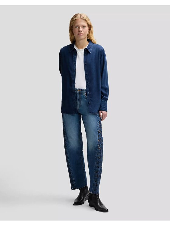 Lee Lee Koszula CLASSIC SHIRT Niebieski Regular Fit