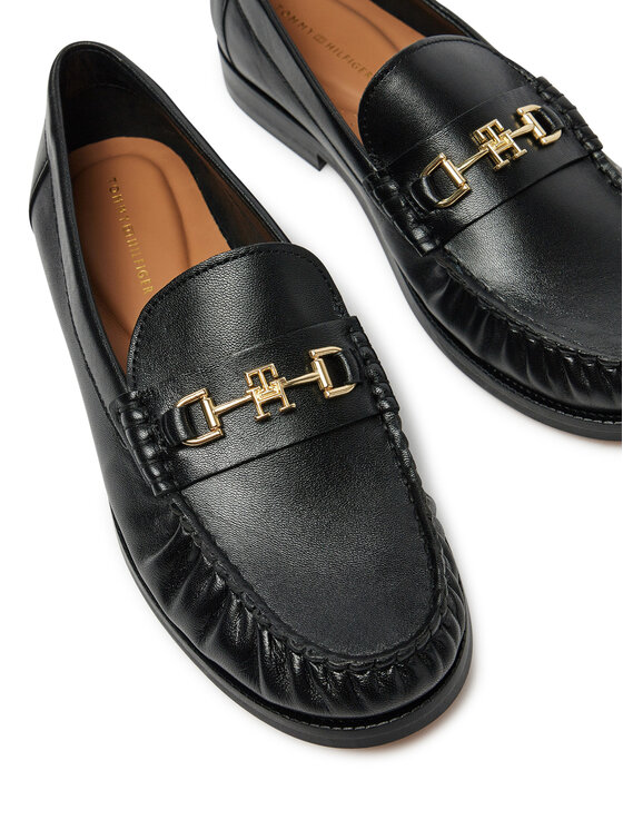 Tommy Hilfiger Tommy Hilfiger Mokasinke Soft Leather Horsebit Loafer FW0FW08414 Crna