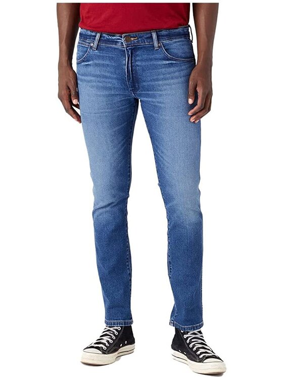 Wrangler Wrangler Jeansy LARSTON Niebieski Slim Fit