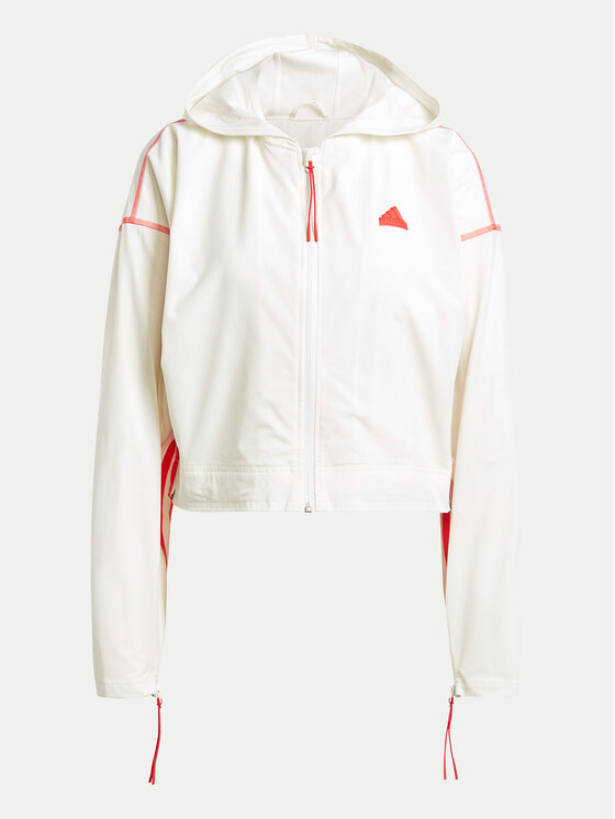 adidas adidas Vetrovka Dance All-Gender Versatile IS0889 Bela Loose Fit