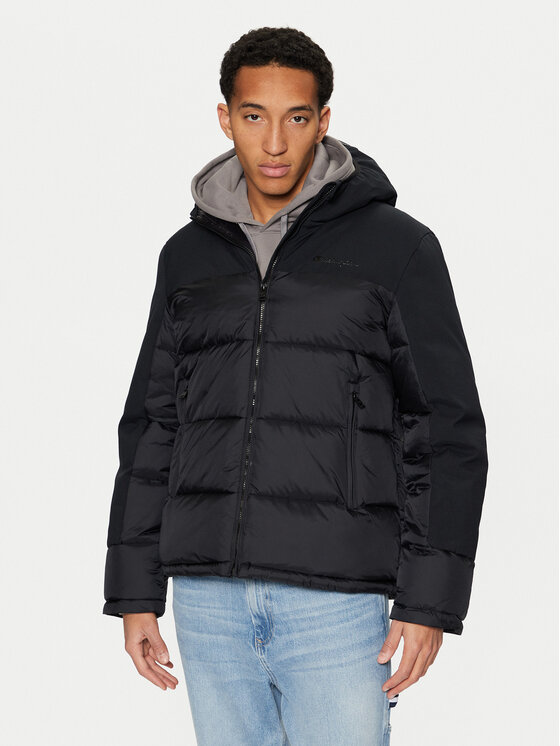 Champion Champion Geacă din puf 220345 Negru Regular Fit