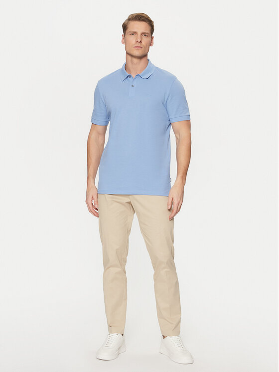 BOSS BOSS Polo Pallas 50468362 Niebieski Regular Fit