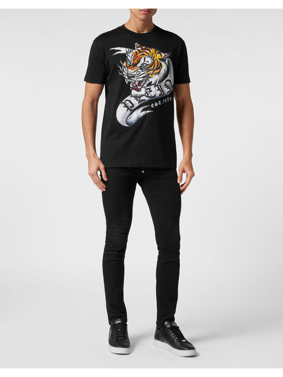 PHILIPP PLEIN PHILIPP PLEIN T-Shirt 19135 Černá Regular Fit