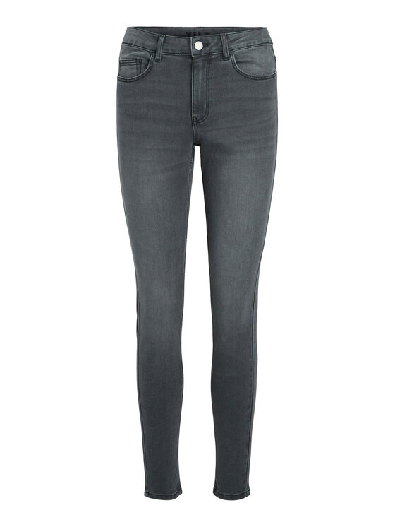 Vila Vila Jeansy Sarah 14084763 Szary Skinny Fit