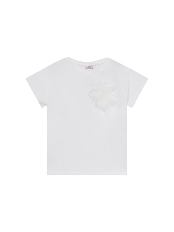 Oltre Oltre T-Shirt G379J104312N011 Biały Regular Fit