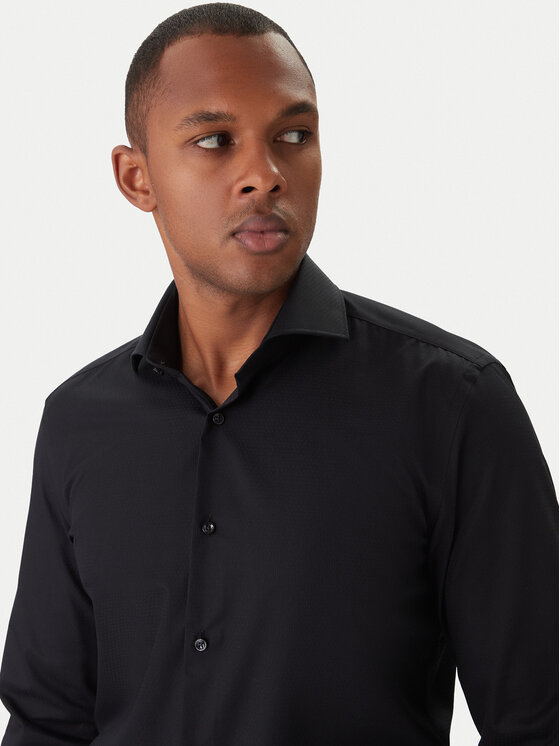 BOSS BOSS Hemd H-Hank 50550925 Schwarz Slim Fit