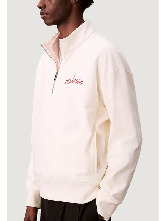 Calvin Klein Jeans Calvin Klein Jeans Felpa PREMIUM TERRY CHAIN Bianco Premium Fit