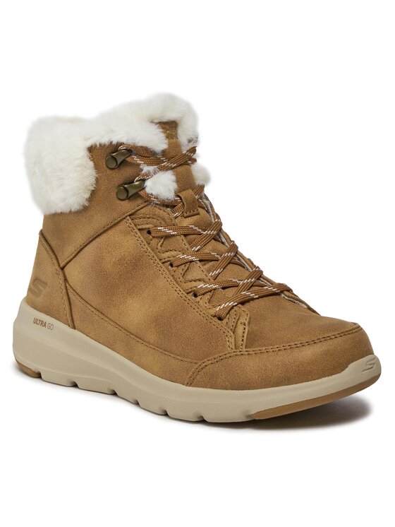 Skechers Skechers Šnurovacia obuv Glacial Ultra Cozyly 144178/CSNT Hnedá