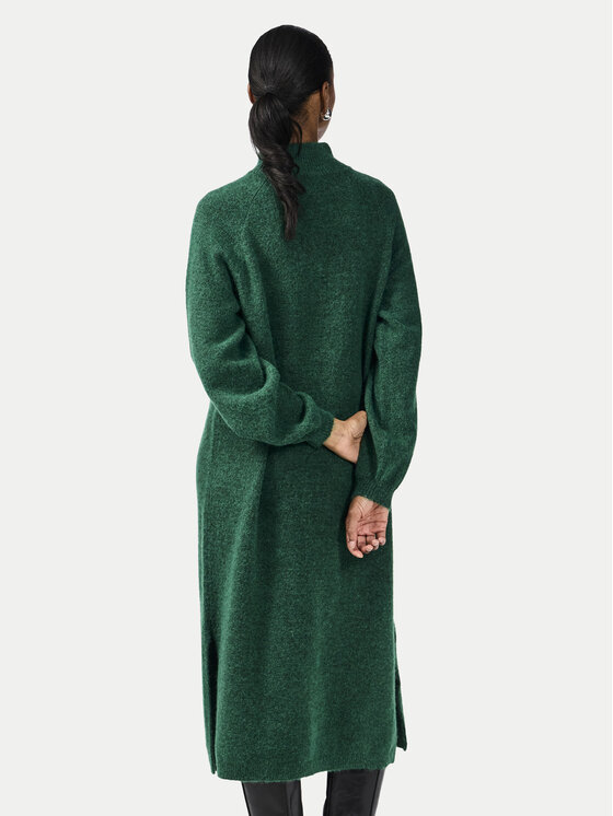 YAS YAS Pletena obleka 26030704 Zelena Loose Fit