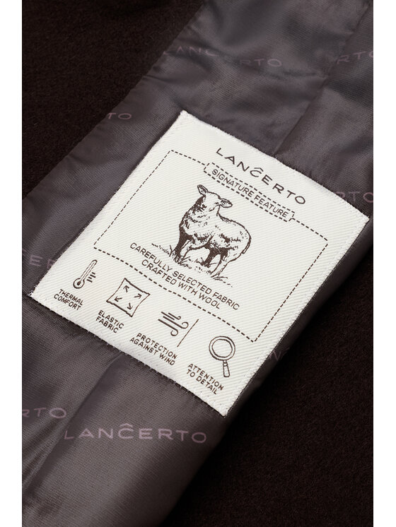 Lancerto Lancerto Płaszcz zimowy Fulvia PC073226000010 Brązowy Regular Fit