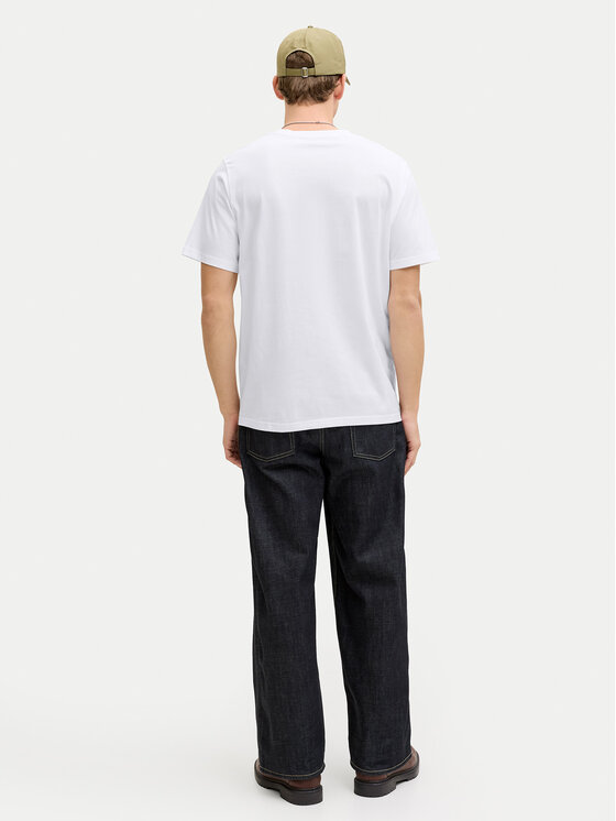 Jack & Jones Jack & Jones Tricou Frank 12288092 Alb Relaxed Fit