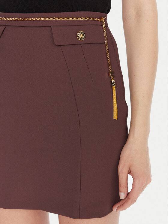 Elisabetta Franchi Elisabetta Franchi Mini suknja GO-148-57E2-V380 Smeđa Slim Fit