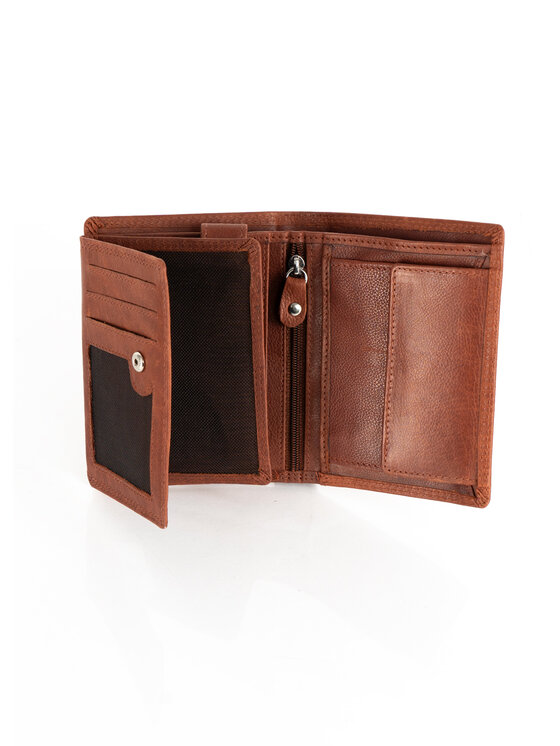 Mustang Mustang Portfel męski DENIMO WALLET Brązowy