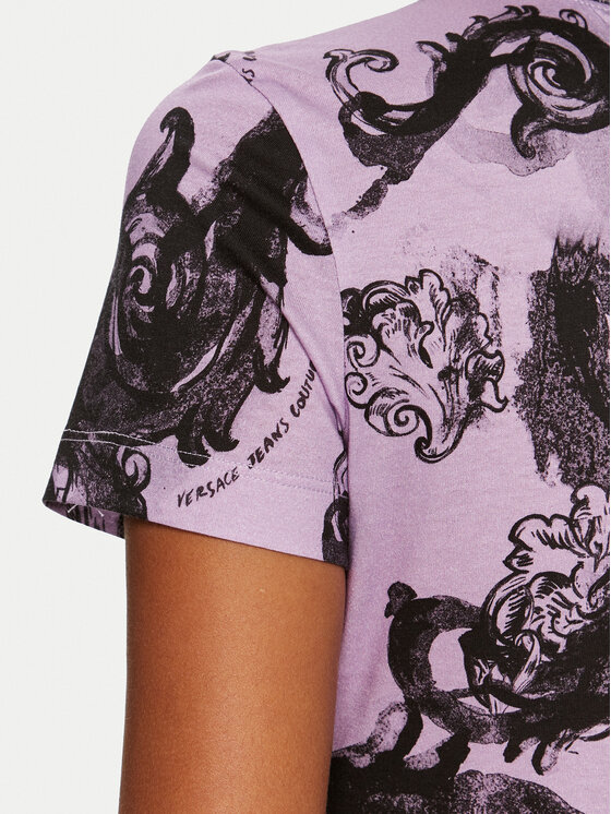 Versace Jeans Couture Versace Jeans Couture T-krekls 76HAH6D8 Violets Slim Fit