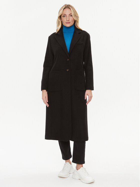 United Colors Of Benetton United Colors Of Benetton Vilnonis paltas 28HFDN02V Juoda Regular Fit