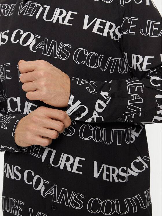 Versace Jeans Couture Versace Jeans Couture Košeľa 76GAL2R0 Čierna Regular Fit