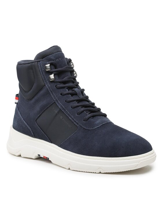 Tommy Hilfiger Tommy Hilfiger Снікерcи Core Mix Suede Hybrid Boot FM0FM04596 Cиній