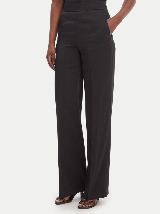 Morgan Pantaloni palazzo 251-PVTEO.F Negru Wide Leg