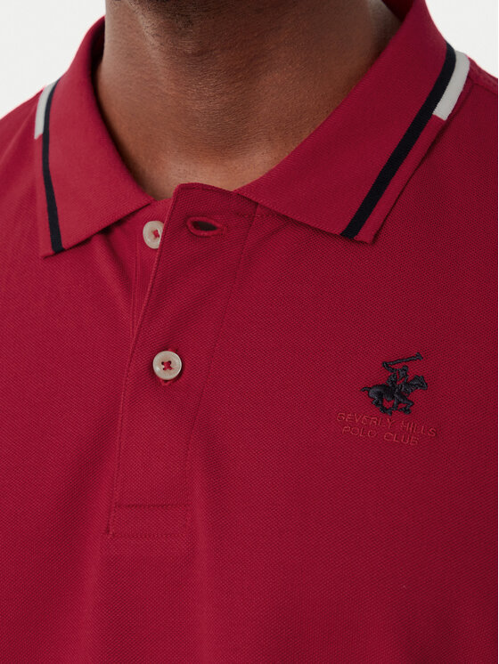 Beverly Hills Polo Club Beverly Hills Polo Club Polo P-SS26M-P2525 Κόκκινο Regular Fit