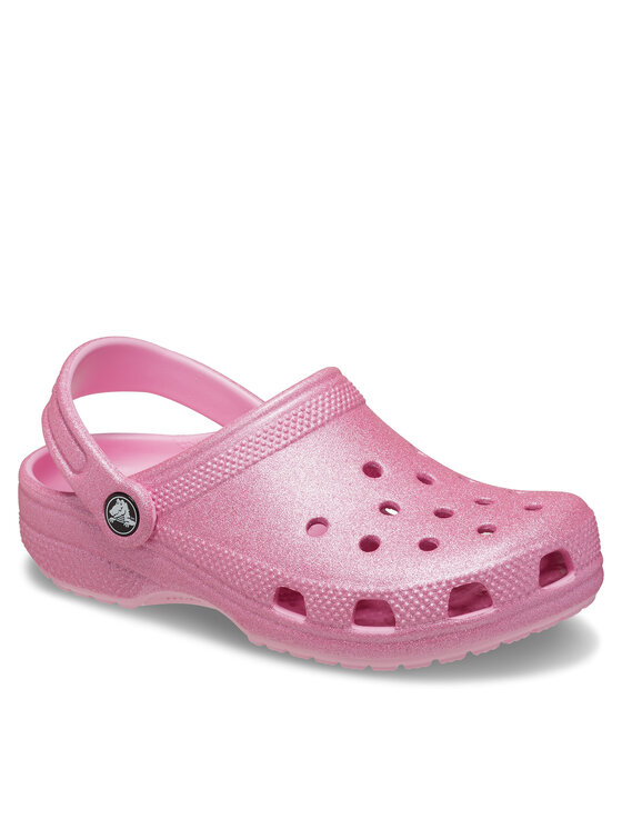 Crocs Crocs Şlapi Classic Glitter Clog K 206993 Roz