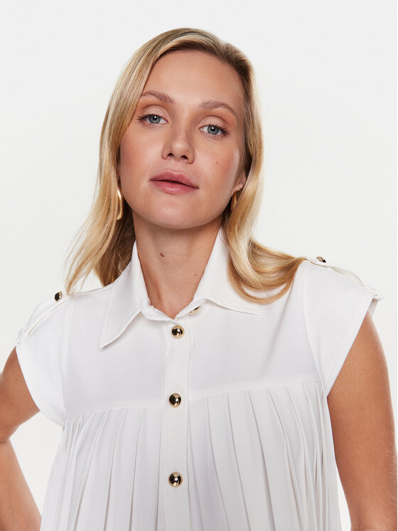 Liu Jo Liu Jo Camicia WA3205 T3324 Écru Relaxed Fit