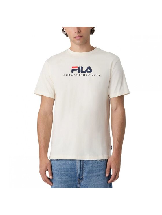 Fila Fila T-shirt Valsera Regular Logo T-shirt Écru Regular Fit