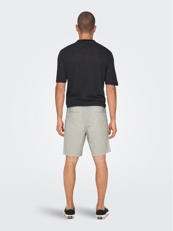 Only & Sons Only & Sons Šortky z materiálu 22024952 Šedá Loose Fit