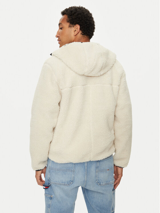 Tommy Jeans Tommy Jeans Демісезонна куртка Teddy DM0DM19224 Écru Regular Fit