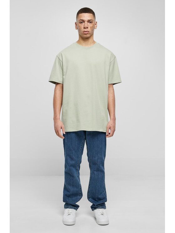 TeeShoppen TeeShoppen T-Shirt 'Oversized Collection' Turkusowy Oversize