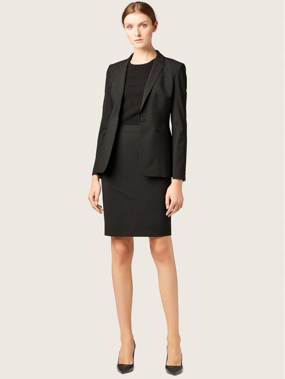 Gonna a matita Vilea 50291813 Nero Slim Fit