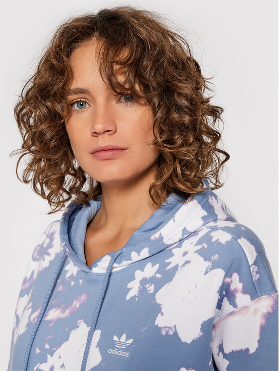 Felpa H20441 Blu Relaxed Fit