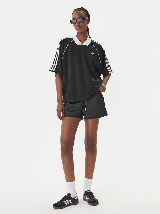 adidas adidas T-Shirt 3-Stripes Jaquard KD2904 Černá Oversize